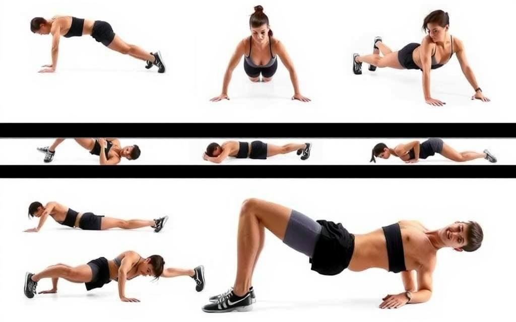 Berbagai variasi gerakan push-up dan sit-up untuk menghindari kebosanan dalam konsistensi latihan