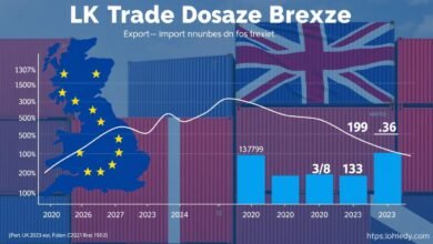 Grafik perdagangan Inggris-Uni Eropa pasca-Brexit menunjukkan penurunan signifikan pada kuartal pertama 2021