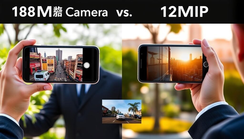kamera HP 108MP vs 12MP