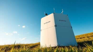 satelit Starlink ukuran meja makan